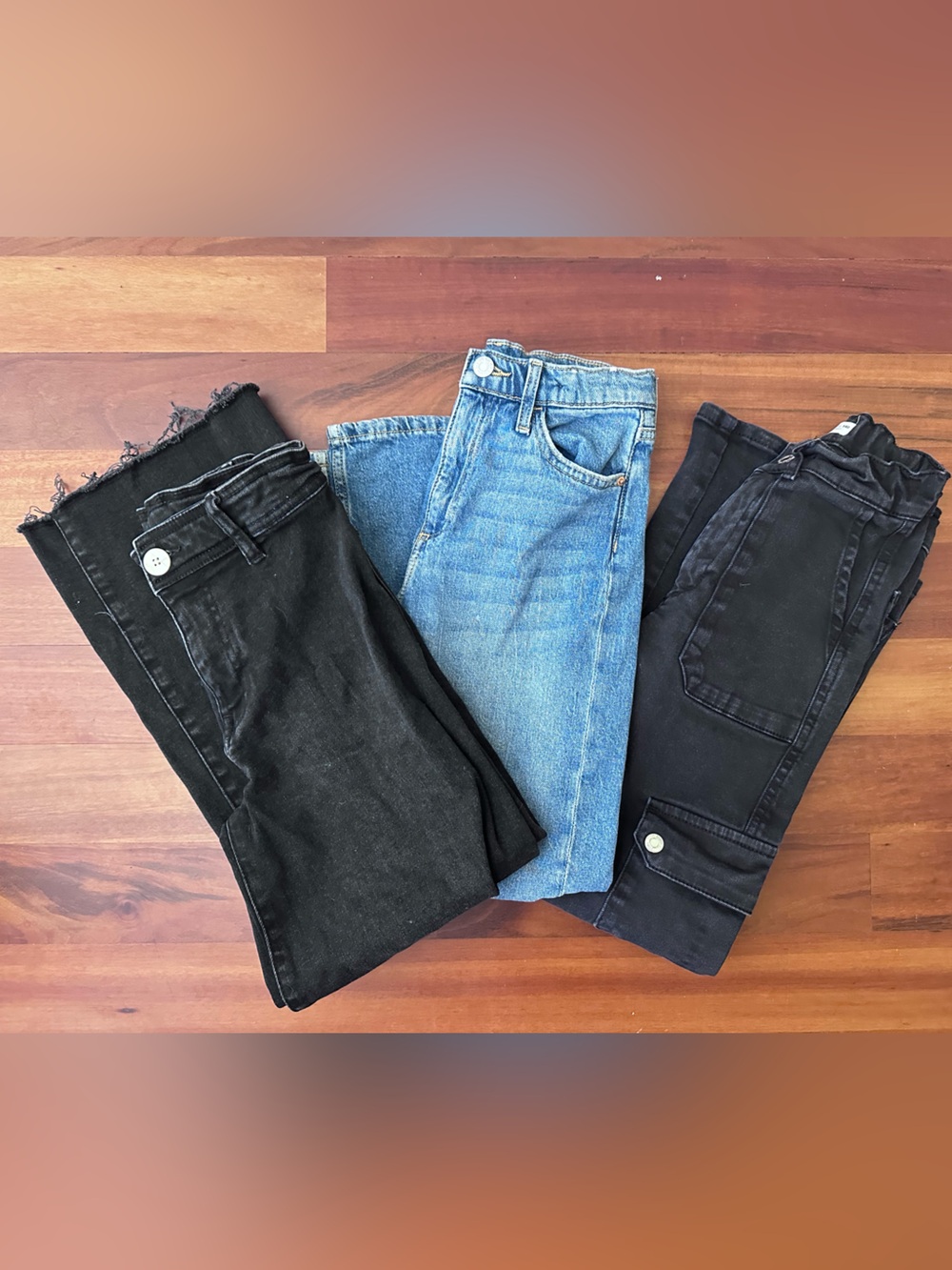 Girl’s Black and Blue Jeans Pack - Classic Denim Styles